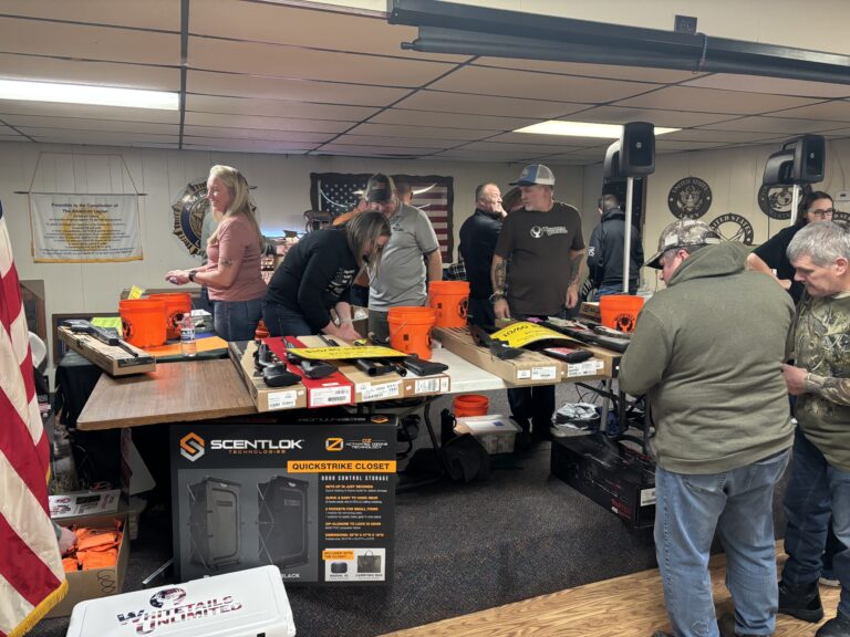 items on display at the Whitetails Unlimited event