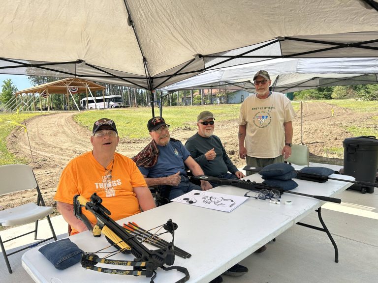 Veterans at the shooting range